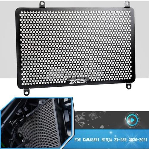 Motorcycle Aluminum NINJA ZX 25R Radiator Grille Guard Cover Protection For Kawasaki Ninja ZX-25R ZX25R ZX-25 R 2020 2021