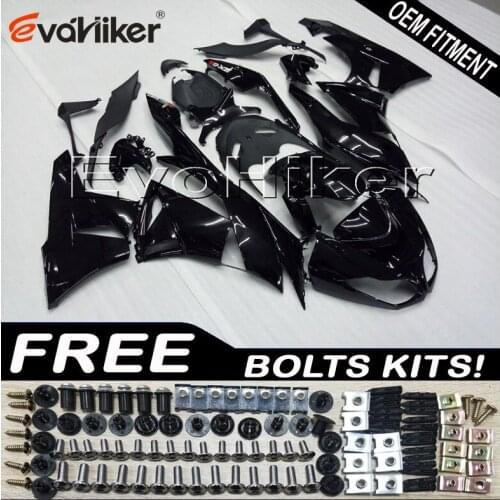 Motorcycle panels for ZX6R 2009 2010 2011 2012 Black ZX 6R 09 10 11 12 ABS plastic motor Fairings kit Injection mold