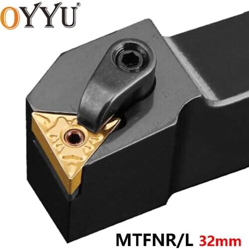 OYYU External 32mm MTFNR MTFNR3232P16 MTFNL3232P16 Turning Toolholder MTFNR3232P22 MTFNL3232P22 MTFNL CNC Carbide Inserts Shank
