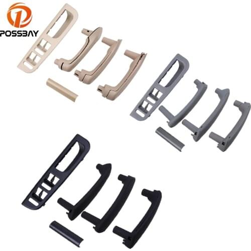 POSSBAY Car Master Window Switch Control Panel + 3 Interior Door Grab Handle Set for VW Passat B5 B5.5 Sedan/Wagon 1996-2005