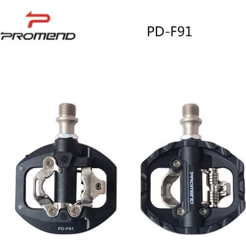 PROMEND Mountain Bike Pedals Single-side Self-locking MTB Pedal Aluminum Alloy Bearing Flat Pedal Locking Plate Riding