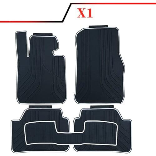 Special No Odor Front and Rear Carpets Waterproof Rubber Car Floor Mats for BMW X1 2012-2019 Year