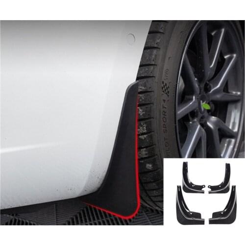Suitable for Tesla Model 3 front and rear wheel mudguards Tesla modification accessories, soft rubber fender for automobiles