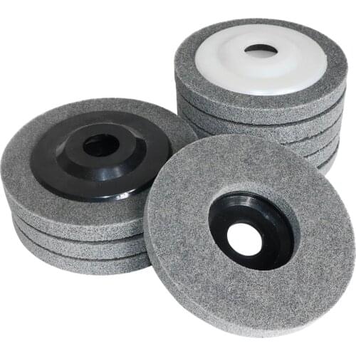 5" 4.5 inch 115 mm Nylon Fiber Polishing Wheel Non Woven Abrasive disc 125 mm Bore 7/8" Grinding Polishing Wheel for Metal
