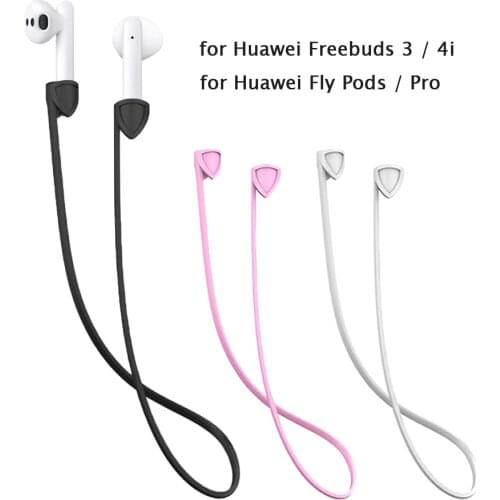 Anti-lost Earphone Strap for Huawei Freebuds 3 Soft Silicone Neck Rope Cord String For Huawei Freebuds 4i TWS Headset Accessorie