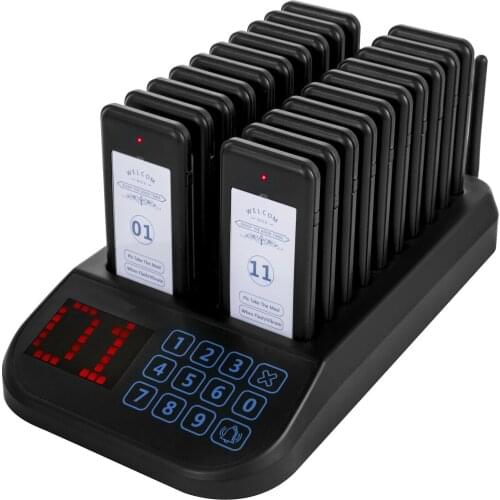 Calling System Wireless Paging Queue System 20 Channels Restaurant Pager Waiter for Restaurant Coffee Shop Queuing System