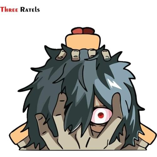 Three Ratels FC196 TOMURA SHIGARAKI PEEKING 3D Car Styling Funny Car Sticker Whole Body Cover For Auto Car Accessories