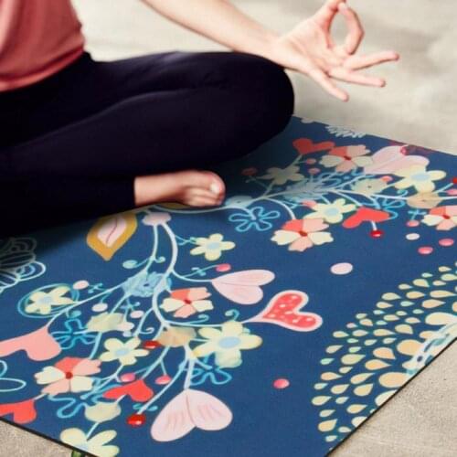 Sport Gym Fitness Yoga Comfortable Yoga Mat Portable Foldable Non-slip Sweat-absorbent Fitness Pad Pilates 183 cm*68 cm*0.15 cm