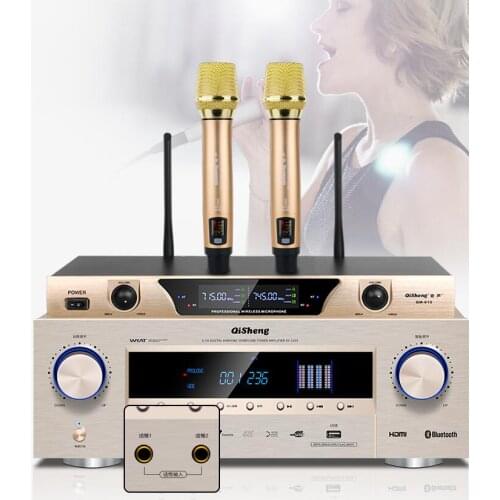 1200W AV-1609 High Power 5.1 Power Amplifier Home Theater Decoding Low Stress Bluetooth Optical Fiber Coaxial APE Lossless