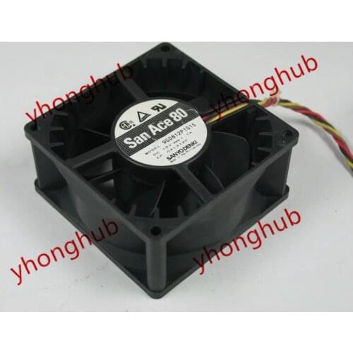 SANYO DENKI 9G0812P1G15 DC 12V 1.1A 80x80x38mm Server Cooling Fan