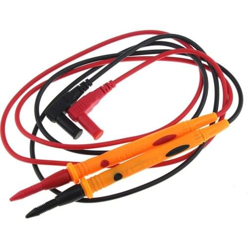 1 pair Multimeter pen 1000V 10A Heavy Duty Multimeter Voltmeter Rubberized Test Probe Leads Wire Pen Cable Analysis Instrument