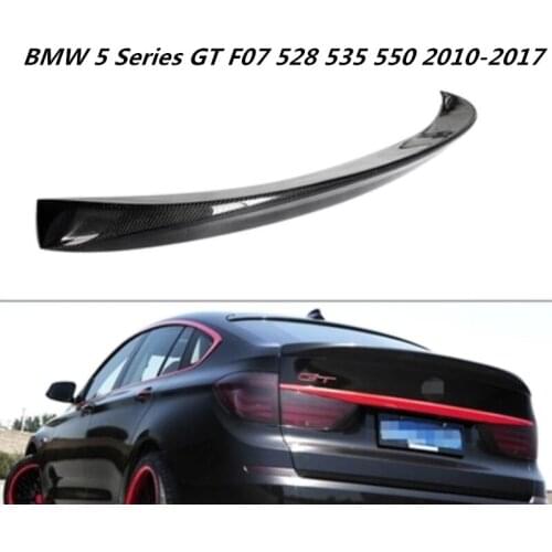 100%Carbon Fiber Car Rear Wing Trunk Lip Spoilers Fits For BMW 5 Series GT F07 528 535 550 2010-2017