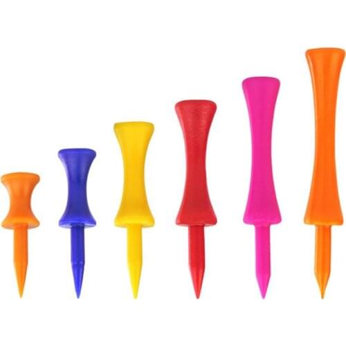 120pcs/set Tees Step Down Golf Tees Plastic Golf Tee Colorful Ball Spike for all Over Sized Drivers Irons Hybrids Longer Drives