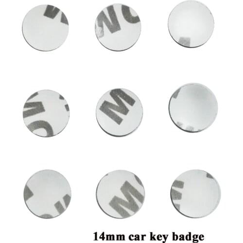 14mm car key fob emblems folding flip car control key badge