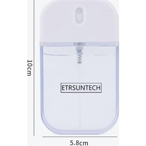 50pcs Transparent Empty Spray Bottles 35ml Plastic Mini Refillable Container Cosmetic Travel Perfume Containers