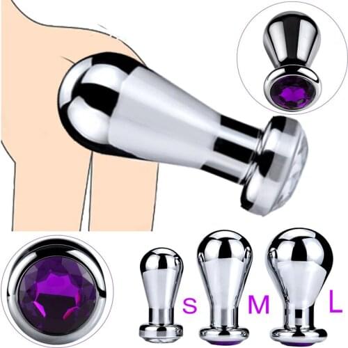 Metal Big Bulb Anal Plug Prostate MassageHuge Butt Plug Anal Expansion BDSM Women Men Masturbation Masturbation Orgasm Sex Toys