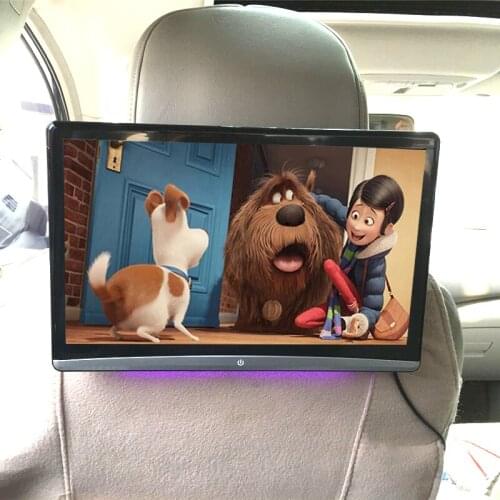 Best 12.5" IPS Car Headrest Monitor Android 9.0 Full HD 1080P 4K WIFI Bluetooth USB SD HDMI FM RAM 2GB/16GB ROM APP Download
