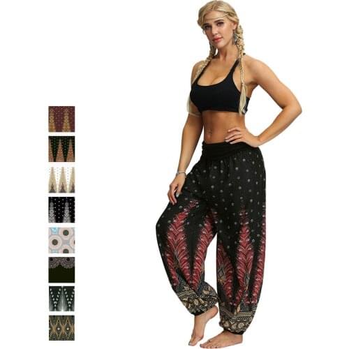 Casual Women pants Thai Harem Trousers Hippy Baggy Boho Loose Aladdin Boho Festival Hippy Smock High Waist Pant