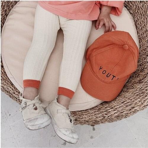 Childrens pencil pants 2019 autumn new girls pants solid color trousers casual elastic band pants girls fashion pencil pants