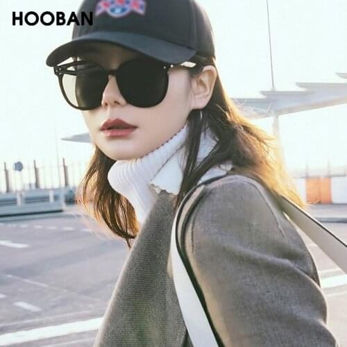 HOOBAN 2020 New Square Classic Sunglasses Women Men Vintage Mirror Sun Glasses Unisex Fashion Drivers Shade Eyewear
