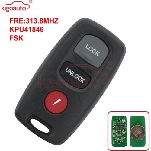 Kigoauto Replacement Remote Car Key Fob for Mazda 3 6 2003-2008 That Use FCC ID: KPU41846 and Model 41846