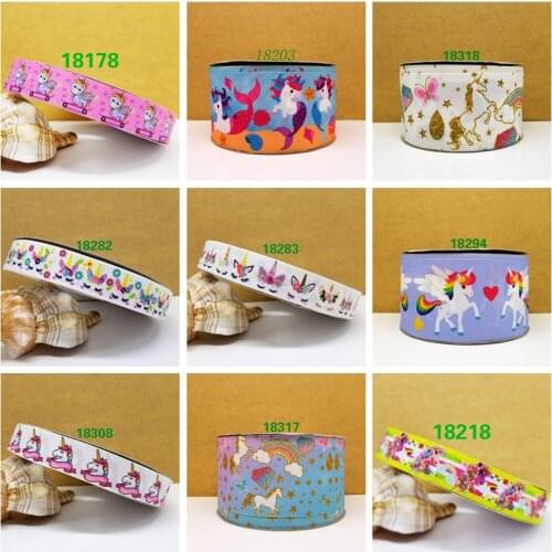 Free shipping 50 yard cartoon printed grosgrain ribbon 18318