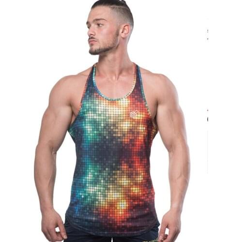 Canotta Bodybuilding Clothes Singlet Fitness Clothing Camo Tank Top Men 3D Print Men Tanktop Sleeveless Casual Cotton Blends