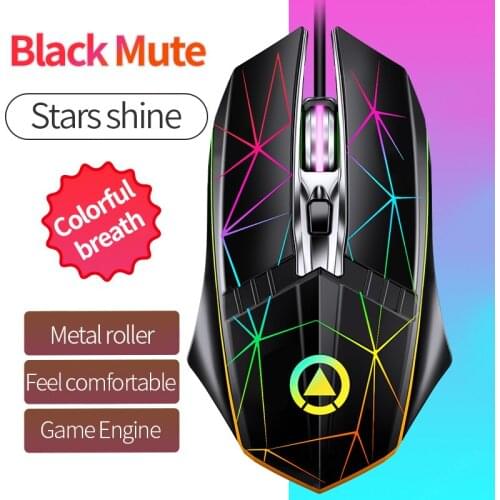 G11 RGB Wired Gaming Mouse 2400 DPI Optical 4 Button Mouse USB Glowing Cool Mouse For Gamer Office Mice For Laptops Desktop PC