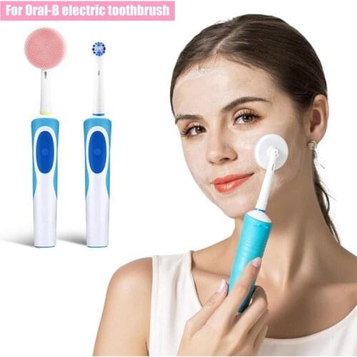 Facial Cleansing Brush Head Toothbrush Heads Compatible with Oral-B Electric Toothbrushes Facial Massager Cleanser Brush Heads
