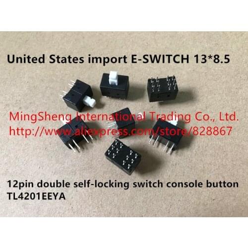 Original new 100% 13*8.5 12pin double self-locking switch console button TL4201EEYA