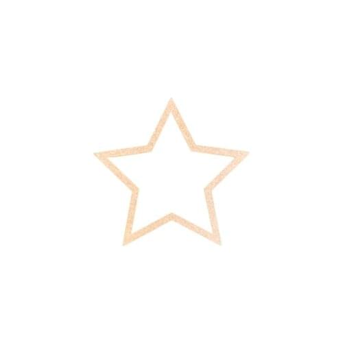 Paintable wooden do-it-yourself star ornament 24x23 cm dimensions 4 mm thick MDF
