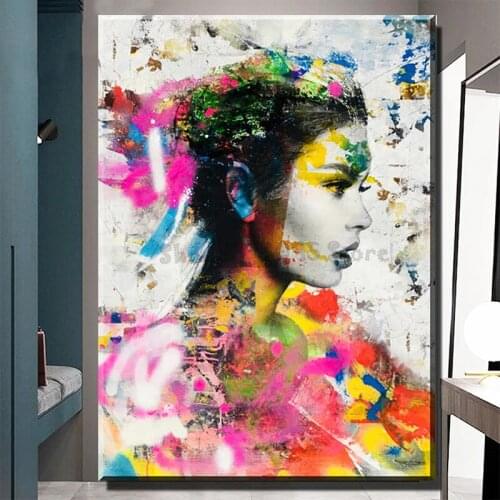Full square DIY diamond embroidery Abstract Watercolor Woman 5D diamond painting Cross Stitch Rhinestone Portrait Decor TT5597