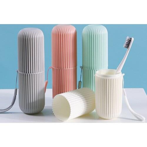 Portable Travel Wash Cup Set Multifunctional toothbrushing Cup Outdoor Large Capacity Couple Mouthwash Cup