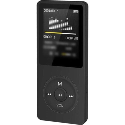 Portable MP3 Player With LCD Screen FM Radio Video Hifi Player Movies E-books Music Players With Built-in Microphone