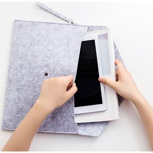 Portable Felt Holder Envelope Office Briefcase Multi-Functional Document Bag Paper Case A4 FoldersTravel Outdoor Storage