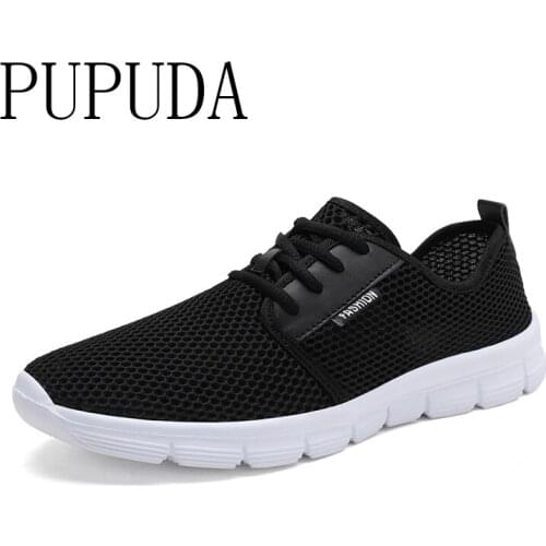 PUPUDA Summer new sneakers men casual Couple shoes lightweight big size11.5 breathable sport shoes men fashion running shoes