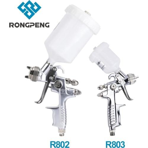 RONGPENG 1.0mm 1.3mm Top Grade HVLP Air Spray Gun Water Based Airbrush Pneumatic Tool Auto Car Painting with Cleaning Kits