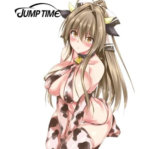 JumpTime 13cm x 7.8cm Sexy Car Sticker Sento Isuzu Anime JDM Window Decal 3D Car Styling Accessories