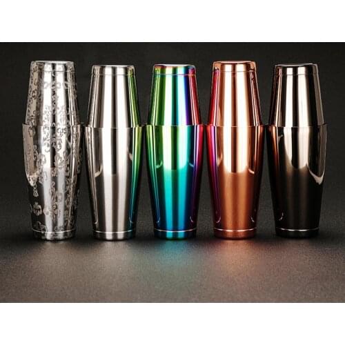 Bar Cocktail Shaker Boston Shaker: 2-piece Set: 18oz Weighted & 25oz Weighted Professional Bartender Cocktail Shaker