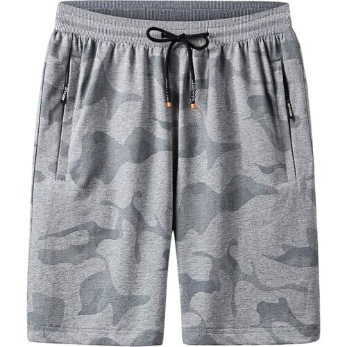 Male Clothing Oversize 7Xl 8Xl Mens Camouflage Short 95% Cotton Casual Bermudas Boardshorts Homme High Quality Beach Shorts