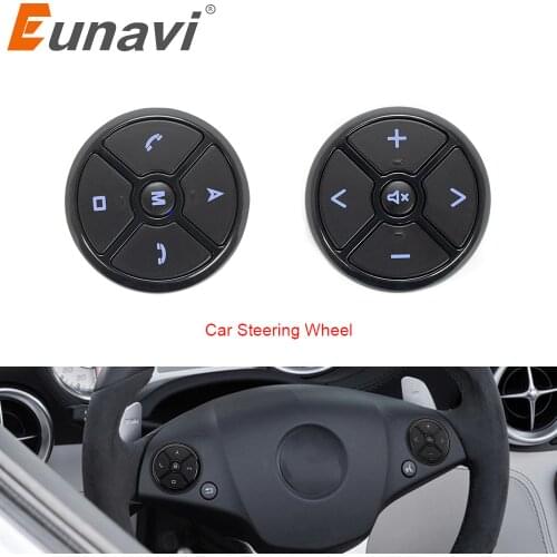 Eunavi Universal Car Steering Wheel controller 4Key Music DVD GPS Navigation Car Steering Wheel Radio Remote Control Buttons