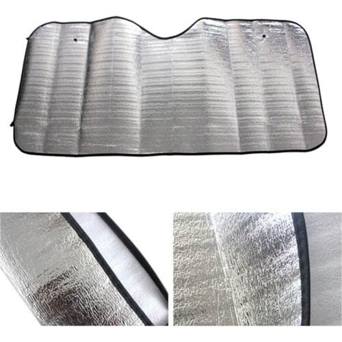 For 1 Pcs 130x60CM Universal Car Windshield Window Sunshade Large Reflective Sun Visor Screen Sun Cover Dustproof