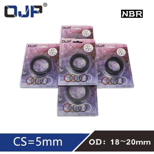 Boxed nitrile rubber Black NBR seal O-ring thickness CS 5mm OD18/20mm Rings Washer Waterproof oil resistance Gasket o ring