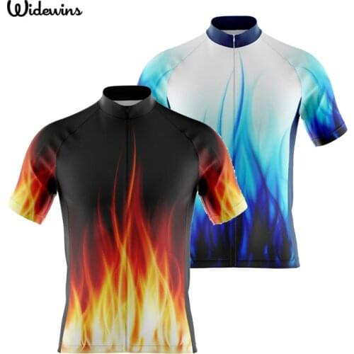 Black flame Sublimation Printing Cycling Jersey Best 2021 Pro Polyester Bike Wear Summer Men Quick Dry Cycling Top Bicycle Shirt