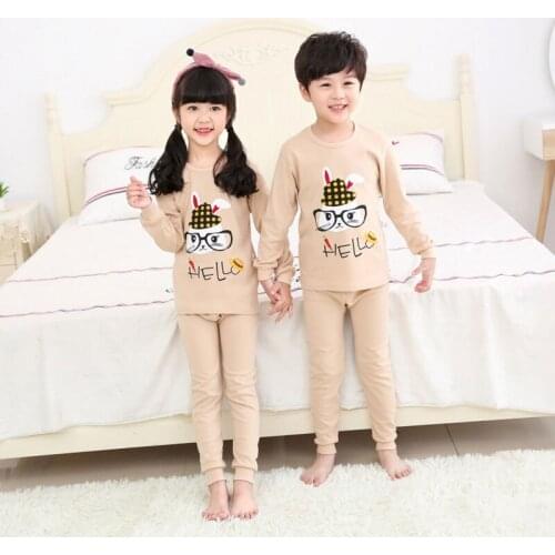 Spring & Autumn Children Cartoon Clothes Pajamas for Teen Girls Family Christmas Pajama Sets Cotton Boys Outfits Kids Sleepwear