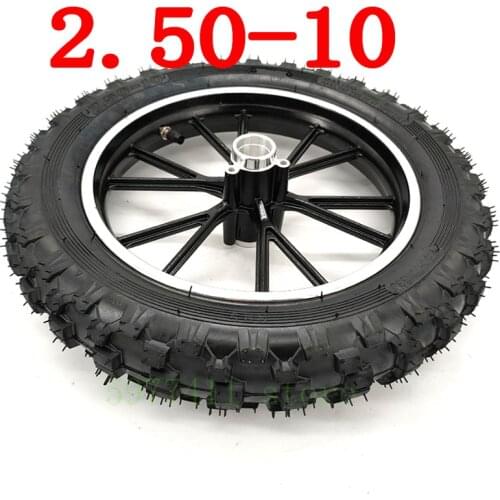 High Quality 2.50-10 Tire Front And Rear Wheel Hub 10 Inch Cross Country Motorcycle Wheel 43-49cc Apollo Motorcycle Pit Bike