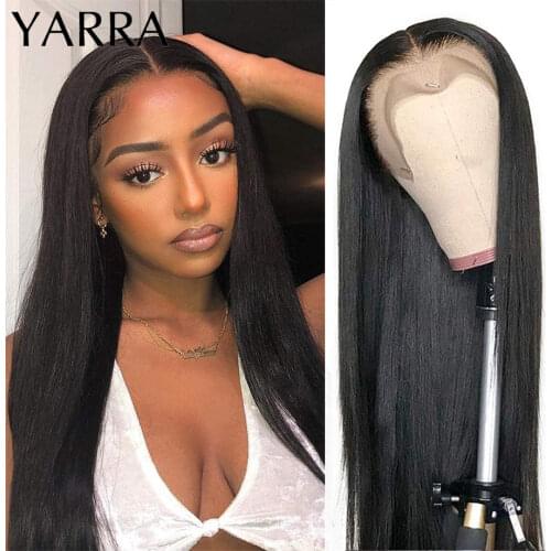 Yarra Brazilian Straight 360 Full Lace Wig Human Hair Pre Plucked HD Transparent Lace Frontal Human Hair Wigs For Black Women