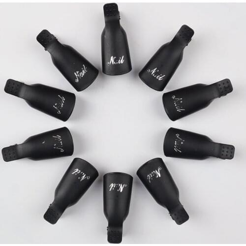 10P 8 Colours Soaker Caps Nail Clip Nail Art Gel Polish Remover Soak Off Cleaner Cap Clip Armor Removal Tool