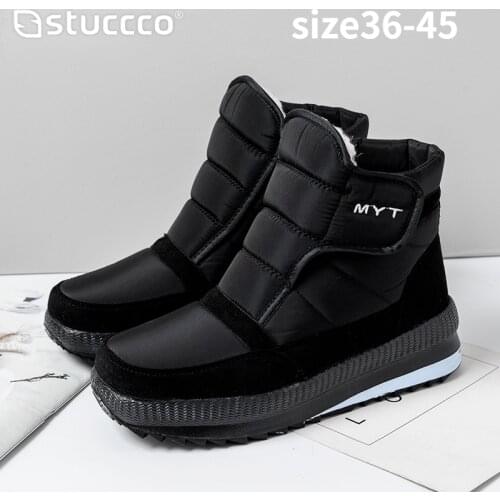 Winter Warm Womens Boots Lightweight Thick Warm Waterproof Non-slip High-top Snow Boots for Women Plus Size Ankle Boots Chunky