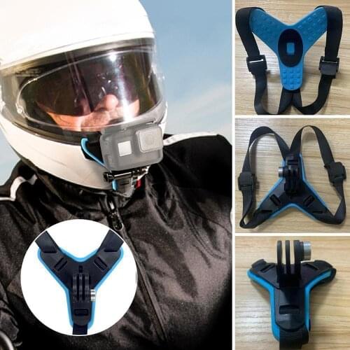 1PC Full Face Helmet Chin Mount Holder For Gopro Hero 5 6 8 Pro Motorcycle Hero Helmet Camera Accessories